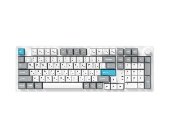 Клавиатура GamePro Asgard Drakkar Keychron Super Red Switch Wireless/Bluetooth/USB UA White (MK305WH)