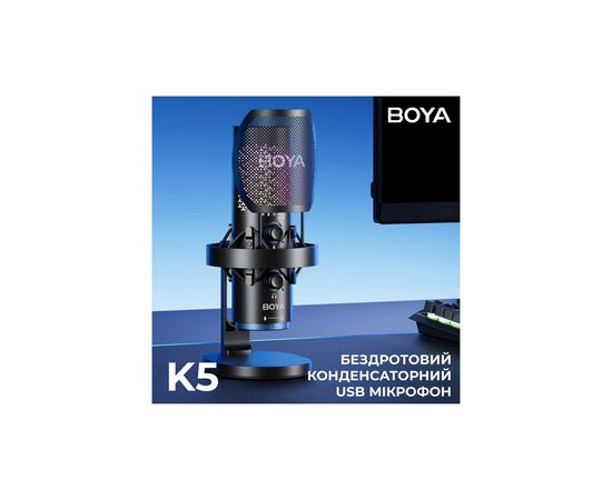 Микрофон Boya K5-02 RGBType-C/3,5 мм Jack Black (BOYA K5-02), изображение 5