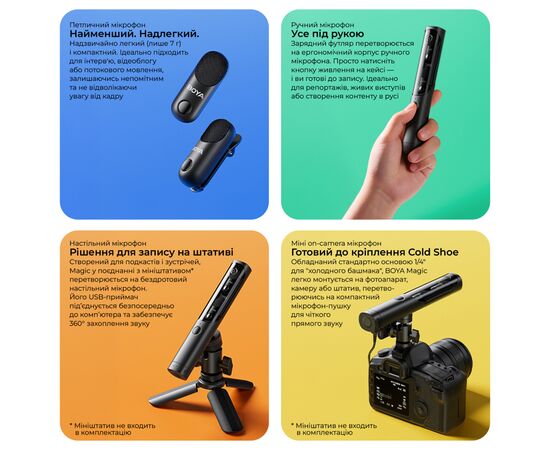 Микрофон Boya Magic-05 Type-C Black (Magic-05), изображение 10