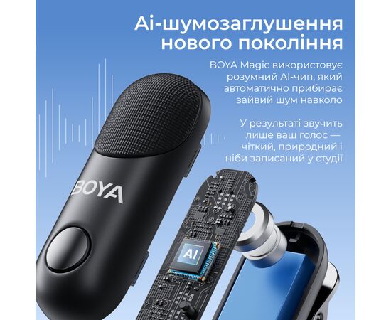 Микрофон Boya Magic-05 Type-C Black (Magic-05), изображение 5