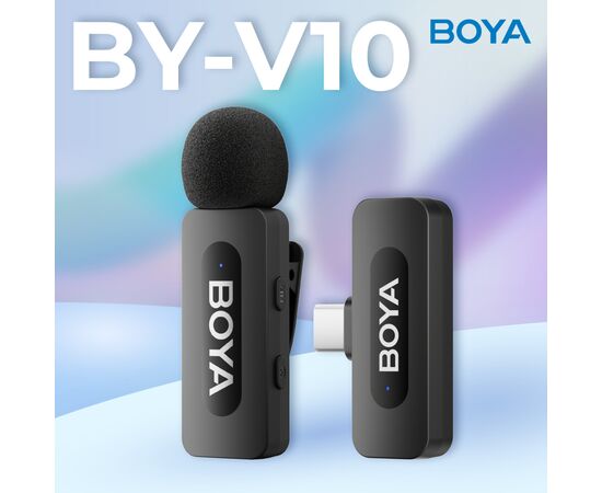 Мікрофон Boya BY-V10 Type-C Black (BY-V10), зображення 6