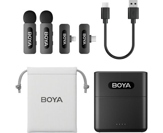Микрофон Boya BY-V3 combo Type-C/Lightning Black (BY-V3 Combo), изображение 2