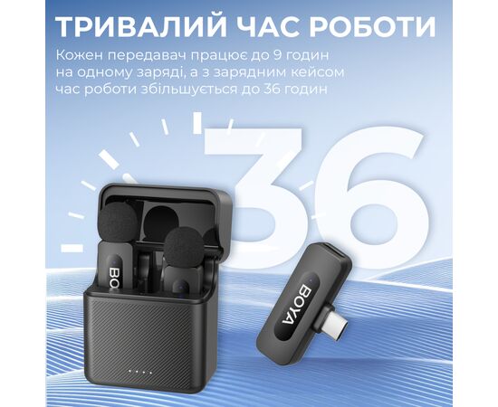 Мікрофон Boya BY-V30 Type-C Black (BY-V30), зображення 8