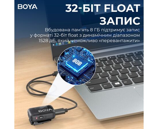 Микрофон Boya mini-12 Type-C/Lightning Black (mini-12), изображение 7