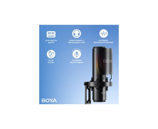 Микрофон Boya K3-02 RGB Type-C/3,5 мм Black (BOYA K3-02), изображение 11