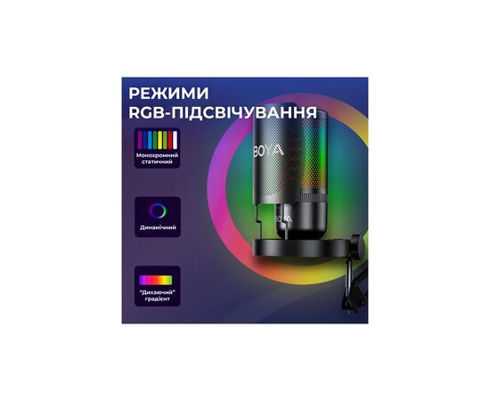 Микрофон Boya K3-02 RGB Type-C/3,5 мм Black (BOYA K3-02), изображение 9
