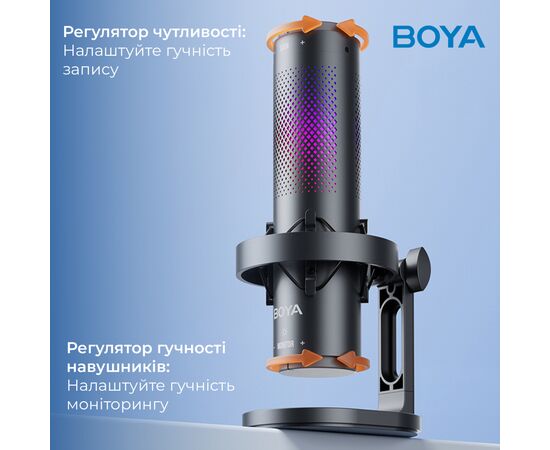 Мікрофон Boya K9 RGBType-C/3,5 мм Black (BOYA K9), зображення 10