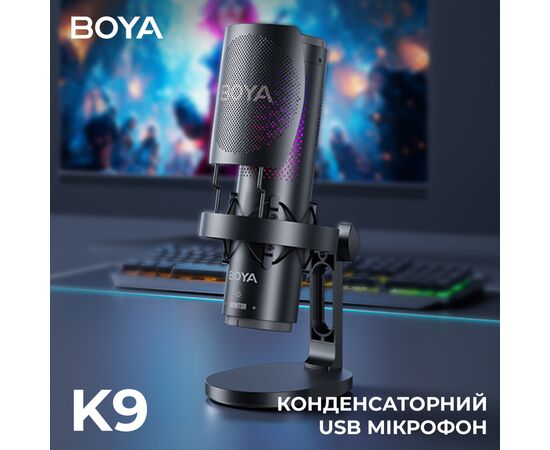 Мікрофон Boya K9 RGBType-C/3,5 мм Black (BOYA K9), зображення 6