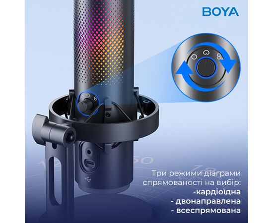Мікрофон Boya K9 RGBType-C/3,5 мм Black (BOYA K9), зображення 7