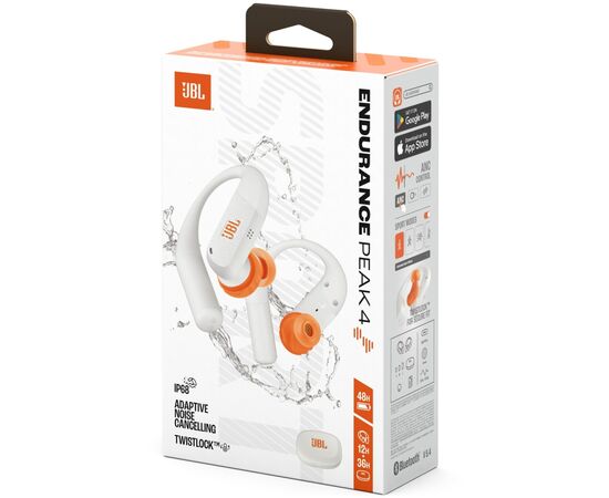Наушники JBL Endurance Peak 4 White (JBLENDUPEAK4WHT), изображение 8