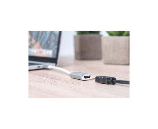 Перехідник USB-C to HDMI F 0.2m UHD 4K Digitus (DA-70836), зображення 3