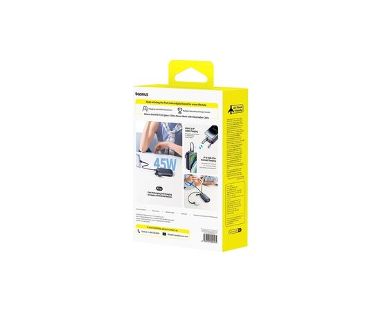 Батарея универсальная Baseus EnerFill FC21 Qpow 3 Ultra 20000mAh 45W Black (E0027P00), изображение 6
