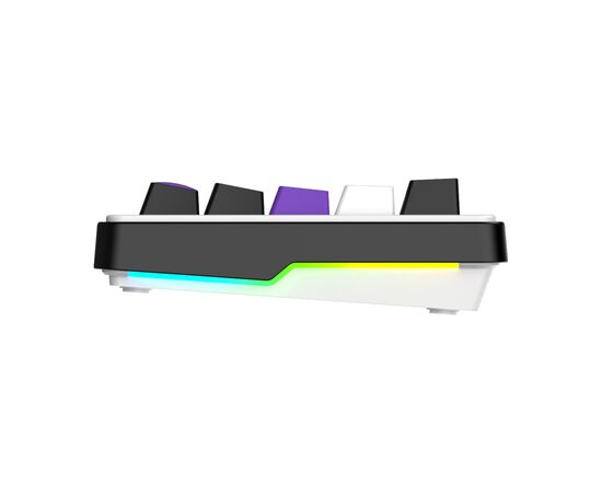 Клавіатура Hator Hellyberry HK60 Mechanical Linear RGB Wireless/Bluetooth/USB UA White/Violet (HK60_wireless), зображення 5