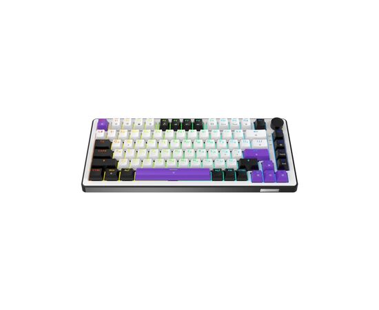 Клавиатура Hator Hellyberry HK75 Mechanical Linear RGB USB UA White/Violet (HK75), изображение 2