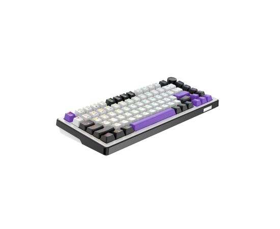 Клавиатура Hator Hellyberry HK75 Mechanical Linear RGB Wireless/Bluetooth/USB UA White/Violet (HK75_wireless), изображение 4