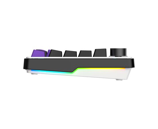 Клавиатура Hator Hellyberry HK75 Mechanical Linear RGB Wireless/Bluetooth/USB UA White/Violet (HK75_wireless), изображение 7