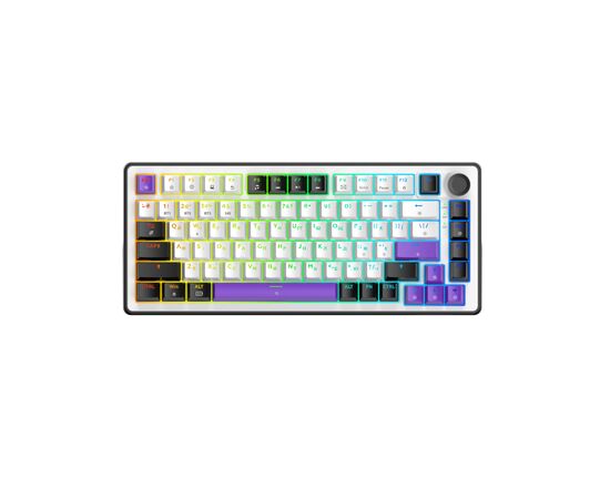 Клавиатура Hator Hellyberry HK75 Mechanical Linear RGB Wireless/Bluetooth/USB UA White/Violet (HK75_wireless)