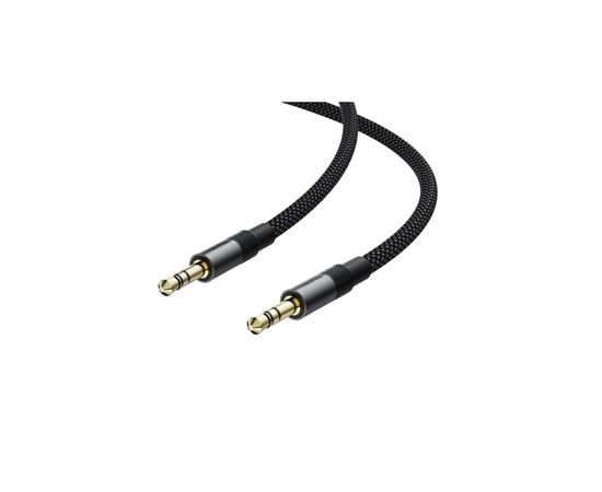 Кабель мультимедійний 3.5mm M to 3.5mm M 1.0m black Acefast (6974316285267), зображення 3