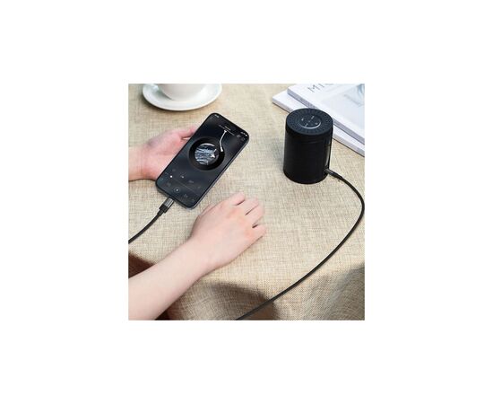 Кабель мультимедийный USB-C to 3.5mm M 0.15m black Acefast (6974316285274), изображение 5