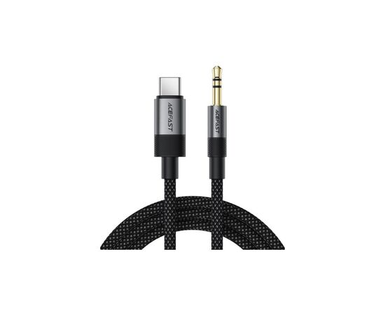 Кабель мультимедийный USB-C to 3.5mm M 0.15m black Acefast (6974316285274)