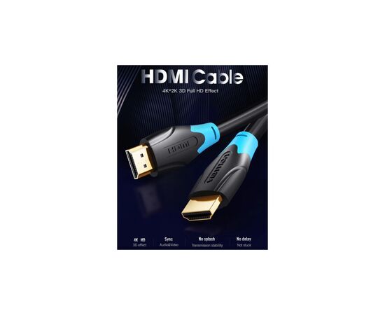 Кабель мультимедийный HDMI M to HDMI M 20.0m V2.0 4K 30Hz black VENTION (AACBQ), изображение 7