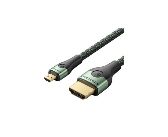 Кабель мультимедийный HDMI M to HDMI micro M 2.1m V2.0 8K 60Hz green VENTION (AGKGH)