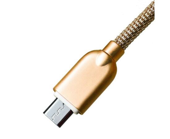 Дата кабель USB 2.0 AM to Micro 5P 1.0m 1.5A, Gold Grand-X (MM02G), изображение 3