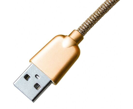 Дата кабель USB 2.0 AM to Micro 5P 1.0m 1.5A, Gold Grand-X (MM02G), изображение 4