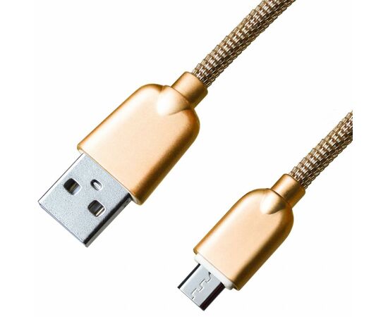 Дата кабель USB 2.0 AM to Micro 5P 1.0m 1.5A, Gold Grand-X (MM02G)