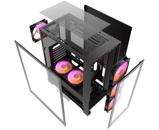 Корпус для ПК DARKFLASH DRX70 GLASS BLACK, зображення 12