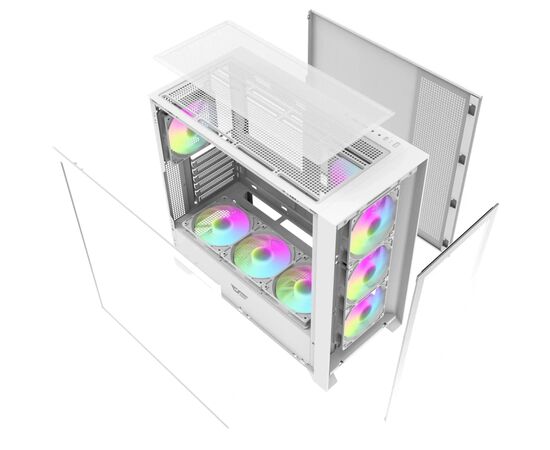 Корпус для ПК DARKFLASH DRX90 GLASS WHITE, изображение 8