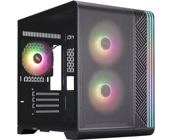 Корпус для ПК 1stPlayer VT5-BK-3F7 Black (VT5-BK-3F7)