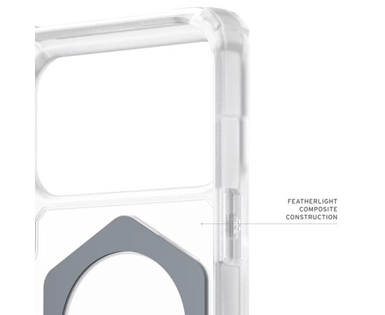 Чехол для мобильного телефона UAG Plasma XTE MagSafe iPhone 17 Pro Max Clear/Titanium (114528114G36), изображение 4