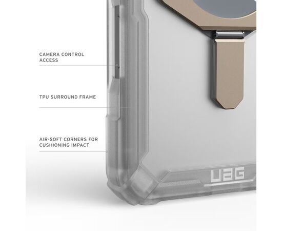 Чехол для мобильного телефона UAG Plasma XTE MagSafe iPhone 17 Pro Max Clear/Titanium (114528114G36), изображение 6
