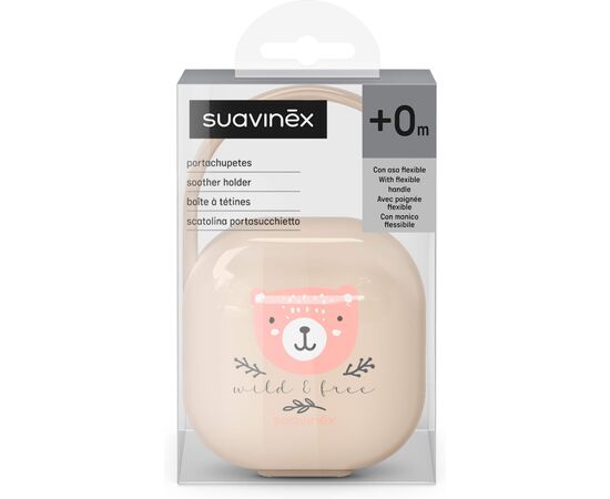 Контейнер для пустышек Suavinex Wild & Free, світло-рожевий (309137), изображение 3