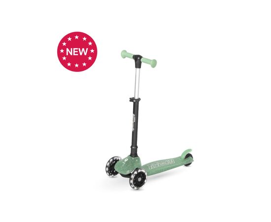 Самокат QPlay Sparkling триколісний дитячий з LED підсвіткою колес Green (ST006SparklingGreen), зображення 6