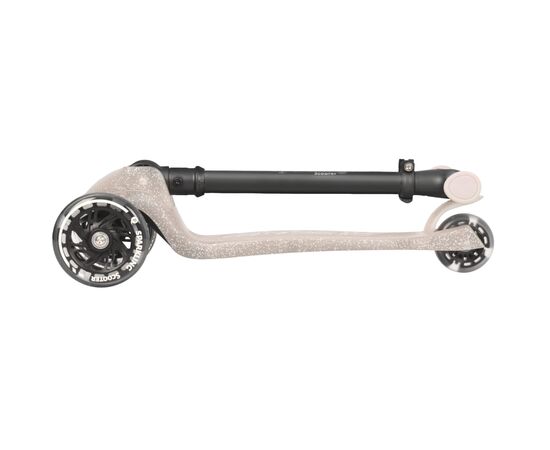 Самокат QPlay Sparkling триколісний дитячий з LED підсвіткою колес Nude Pink (ST006SparklingPink), изображение 3