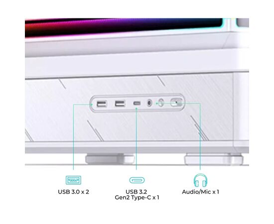 Корпус для ПК JONSBO D200 White, изображение 5