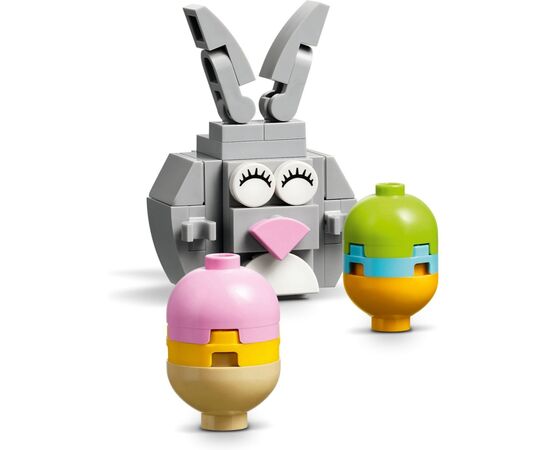 Конструктор LEGO Пасхальный кролик и охота на куриные яйца (40808), изображение 3