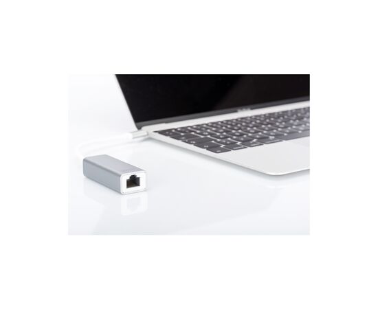 Переходник USB-C to RJ45 Ethernet 1000Mbps Digitus (DN-3024), изображение 2