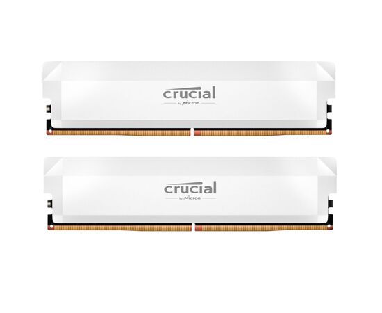 Модуль памяти для компьютера DDR5 64GB (2x32GB) 6400 MHz Pro Overclocking White Micron (CP2K32G64C40U5W)