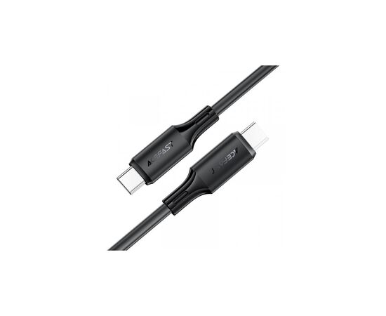 Дата кабель USB-C to USB-C 1.2m 3A 60W silicone black Acefast (6974316284161), зображення 2