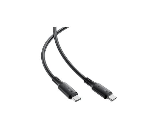 Дата кабель USB-C to USB-C 1.2m 3A 60W silicone black Acefast (6974316284161), зображення 3