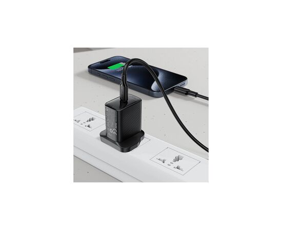 Дата кабель USB-C to USB-C 1.2m 3A 60W silicone black Acefast (6974316284161), зображення 5