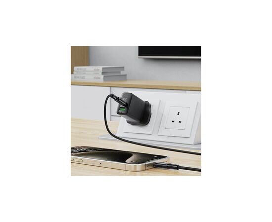 Дата кабель USB-C to USB-C 1.2m 3A 60W silicone black Acefast (6974316284161), зображення 6