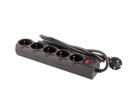 Мережевий фільтр живлення LogicPower LP-X5 PREMIUM, 3m black (9584), зображення 4