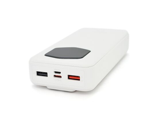 Батарея универсальная ACL 20000mAh, 22.5W, cables Type-C + Lighting, White (ACL PW-140), изображение 2