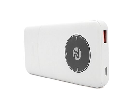Батарея универсальная Remax 10000mAh 22.5W, cables Type-C + Lighting, White (RPP-37), изображение 2