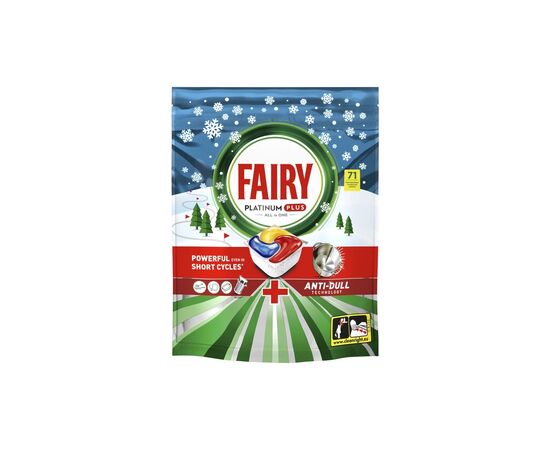 Таблетки для посудомоечных машин Fairy Platinum Plus All in One Lemon 71 шт. (8006530073783)
