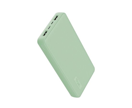 Батарея універсальна Trust Primo 20000 mAh ECO (USB-C/3A, 2*USB-A/2.4А) Green (25027_TRUST), зображення 2
